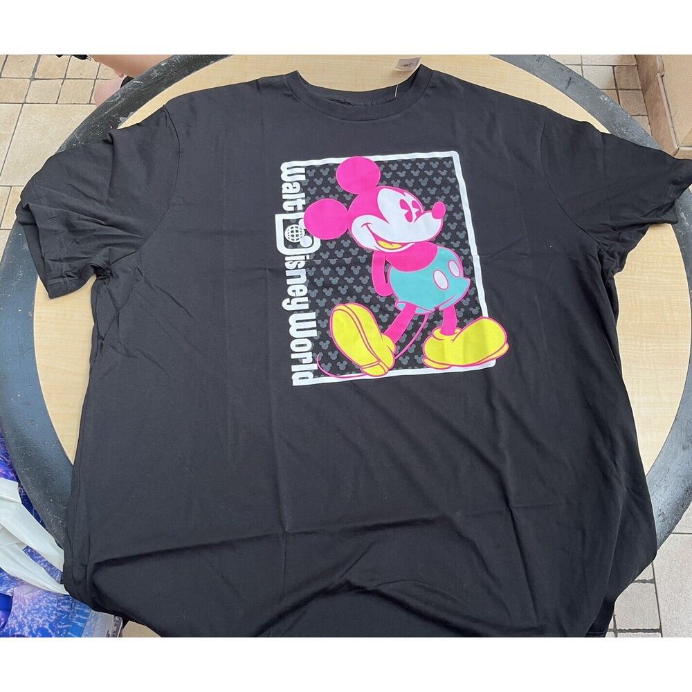 Mickey Mouse WDW Walt Disney World Neon Retro T-Shirts XXL 2XL NWT